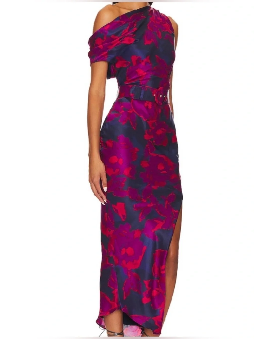 Nicholas Calantha Silk-Blend Midi Dress size 4